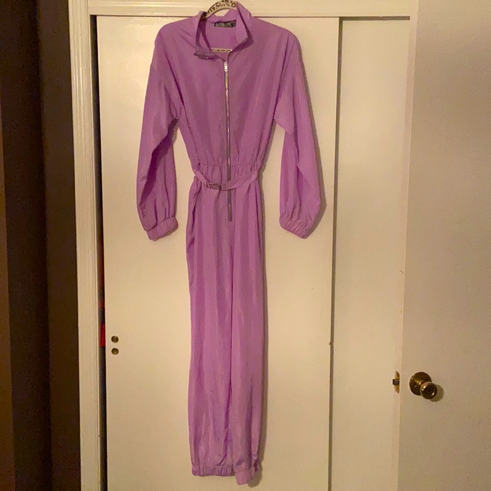 Missquided purple jumpsuit